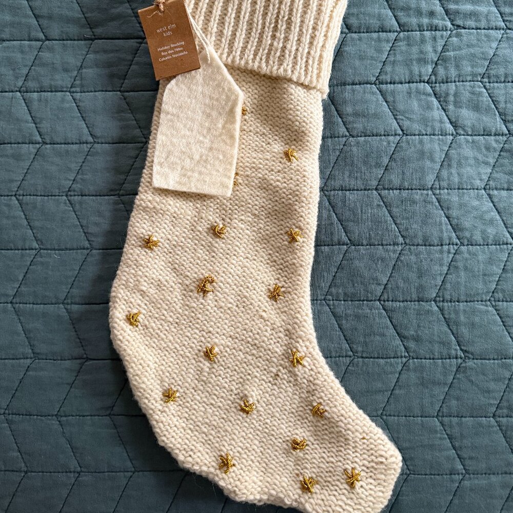 West Elm Christmas Stocking